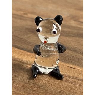【新品】ガラスのパンダ(置物)