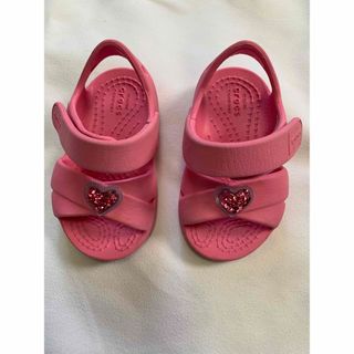 クロックス(crocs)のクロックス  crocs  12cm  パープル  ベビーサンダル(サンダル)