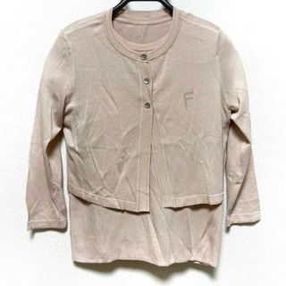 美品♪ フォクシー　シルク100%  カーディガン　ベージュ