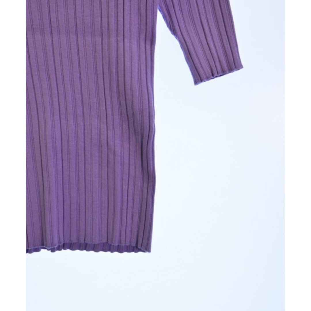 EMMEL REFINES(エメルリファインズ)のEMMEL REFINES ニット・セーター -(XS位) 紫 【古着】【中古】 レディースのトップス(ニット/セーター)の商品写真