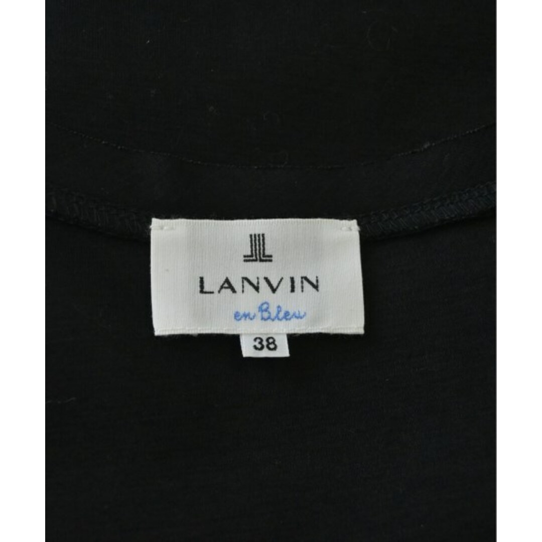 LANVIN en Bleu(ランバンオンブルー)のLANVIN en bleu Tシャツ・カットソー 38(M位) 黒 【古着】【中古】 レディースのトップス(カットソー(半袖/袖なし))の商品写真