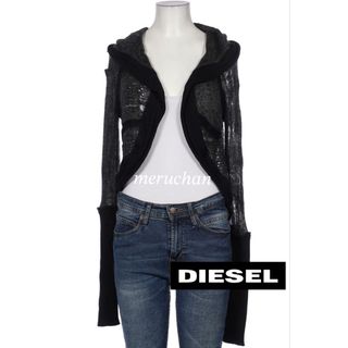 DIESEL - 【美品】DIESEL 定価4万☆ダメー加工 フード付きニット