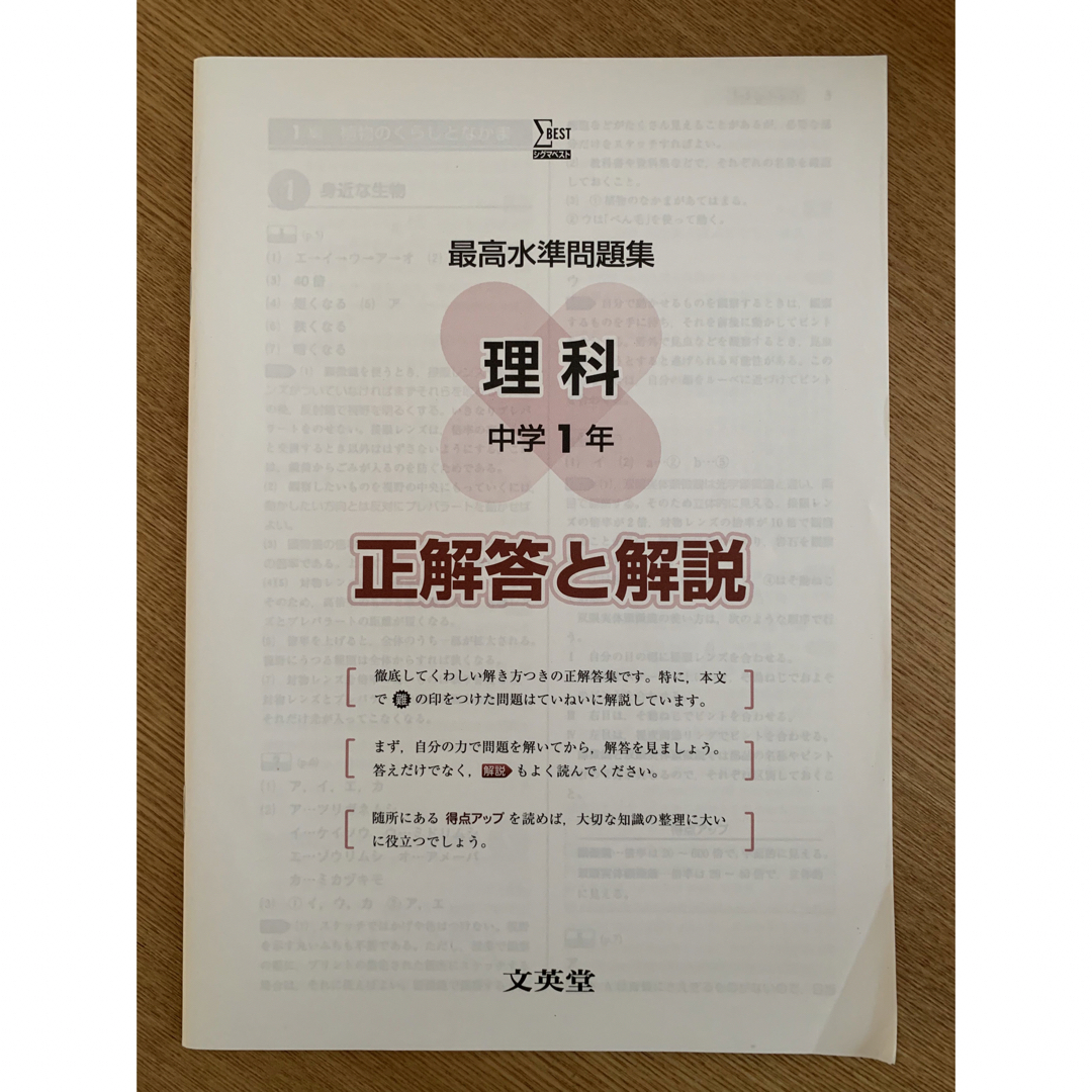 最高水準問題集理科中学１年 エンタメ/ホビーの本(語学/参考書)の商品写真