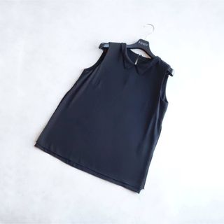 ELIN エリン 日本製 back open shirt バックオープンシャツ 11802-12-3033 38 オフホワイト スタンドカラー トップス【ELIN】