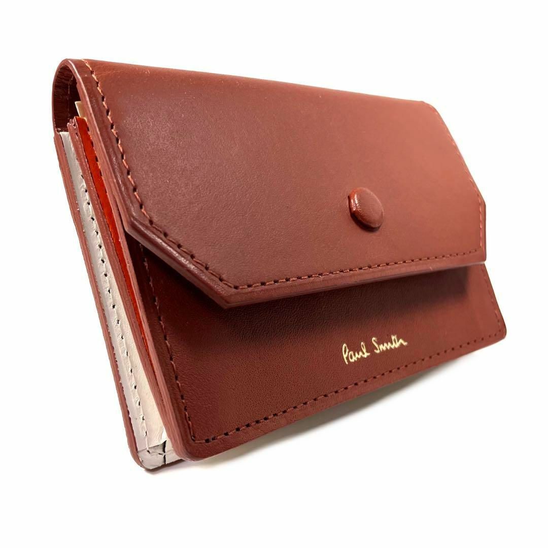 【 Paul Smith】 ポールスミス ブラウン 茶色 定期入れ カード 名刺