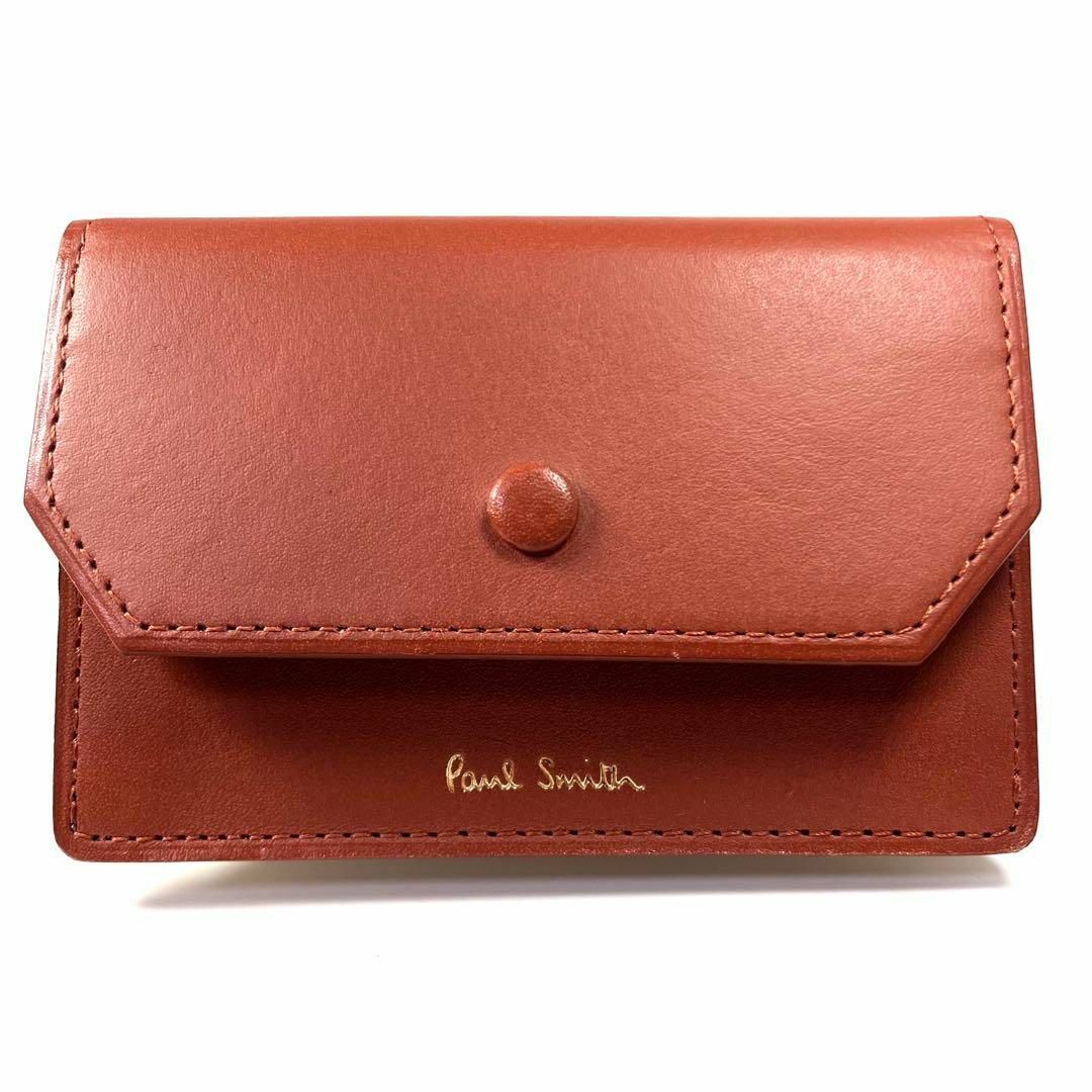 【 Paul Smith】 ポールスミス ブラウン 茶色 定期入れ カード 名刺