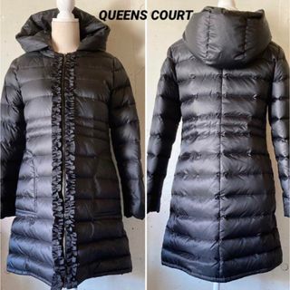 QUEENS COURT - 【新品未使用タグ付】WEB別注3WAYフードファー付き定番 ...