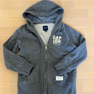 ギャップキッズ(GAP Kids)の美品　GapKids パーカー　グレー　120 130(ジャケット/上着)