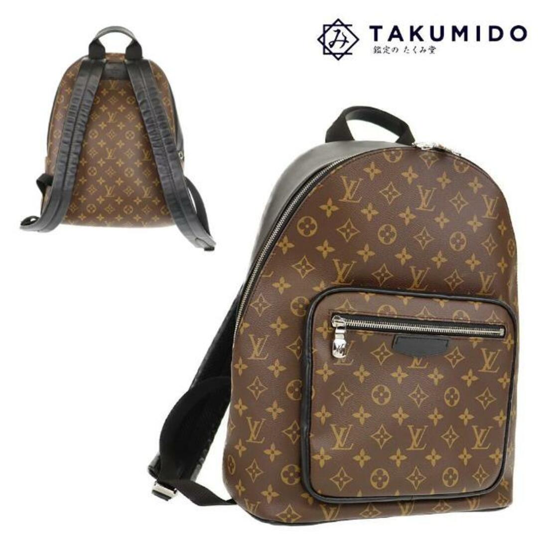 ルイヴィトン バックパック ジョッシュ NV  M45349 モノグラム マカサー レザー LOUIS VUITTON  ｜黒 茶色 バッグ ルイビトン LV メンズ ファッション リュックサック ブランド Aランク