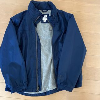 ギャップキッズ(GAP Kids)のGapKids ウインドブレーカー　フード付き　ネイビー　130(ジャケット/上着)