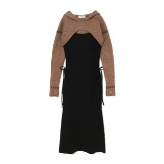 Mitten layered knit dress(ロングワンピース/マキシワンピース)