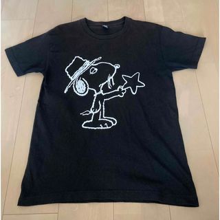 グラニフ(Design Tshirts Store graniph)のgraniph グラニフ スヌーピー スパイク 半袖Tシャツ Sサイズ 黒 古着(Tシャツ/カットソー(半袖/袖なし))