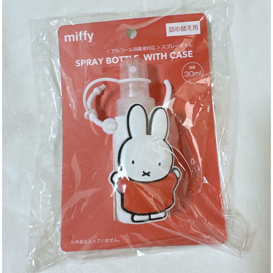 miffy(ミッフィー)のミッフィーのアルコール消毒スプレーボトル'  ×  ' コスメ/美容のメイク道具/ケアグッズ(ボトル・ケース・携帯小物)の商品写真