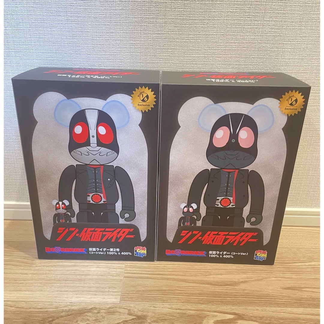 BE@RBRICK 仮面ライダー  & 第2号 2点 100% 400% コート仮面ライダー第2号