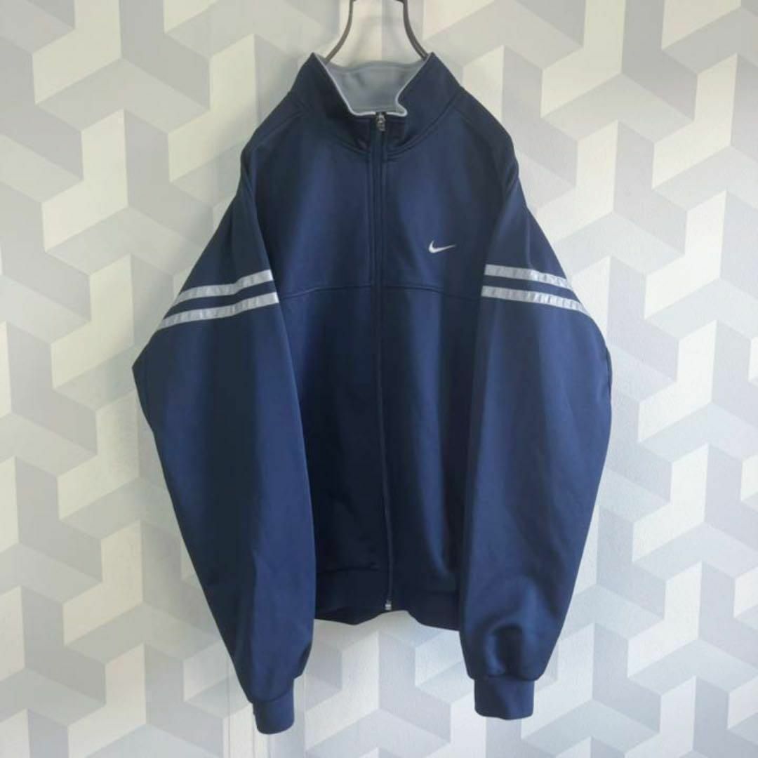 NIKE - 【90s ナイキ】サイズL 刺繍ロゴ トラックジャケット ジャージ