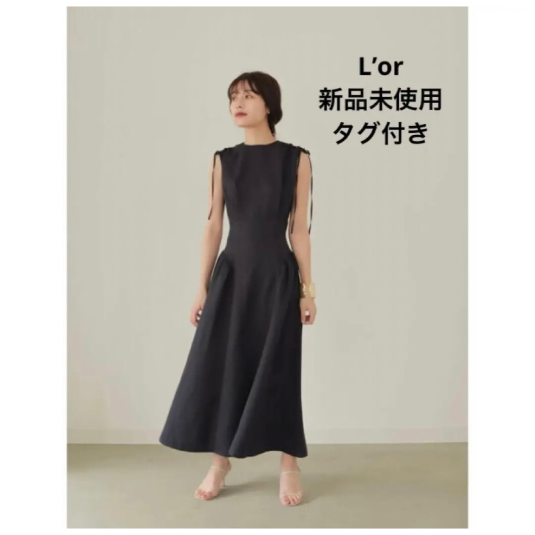 L’or drawstring dress