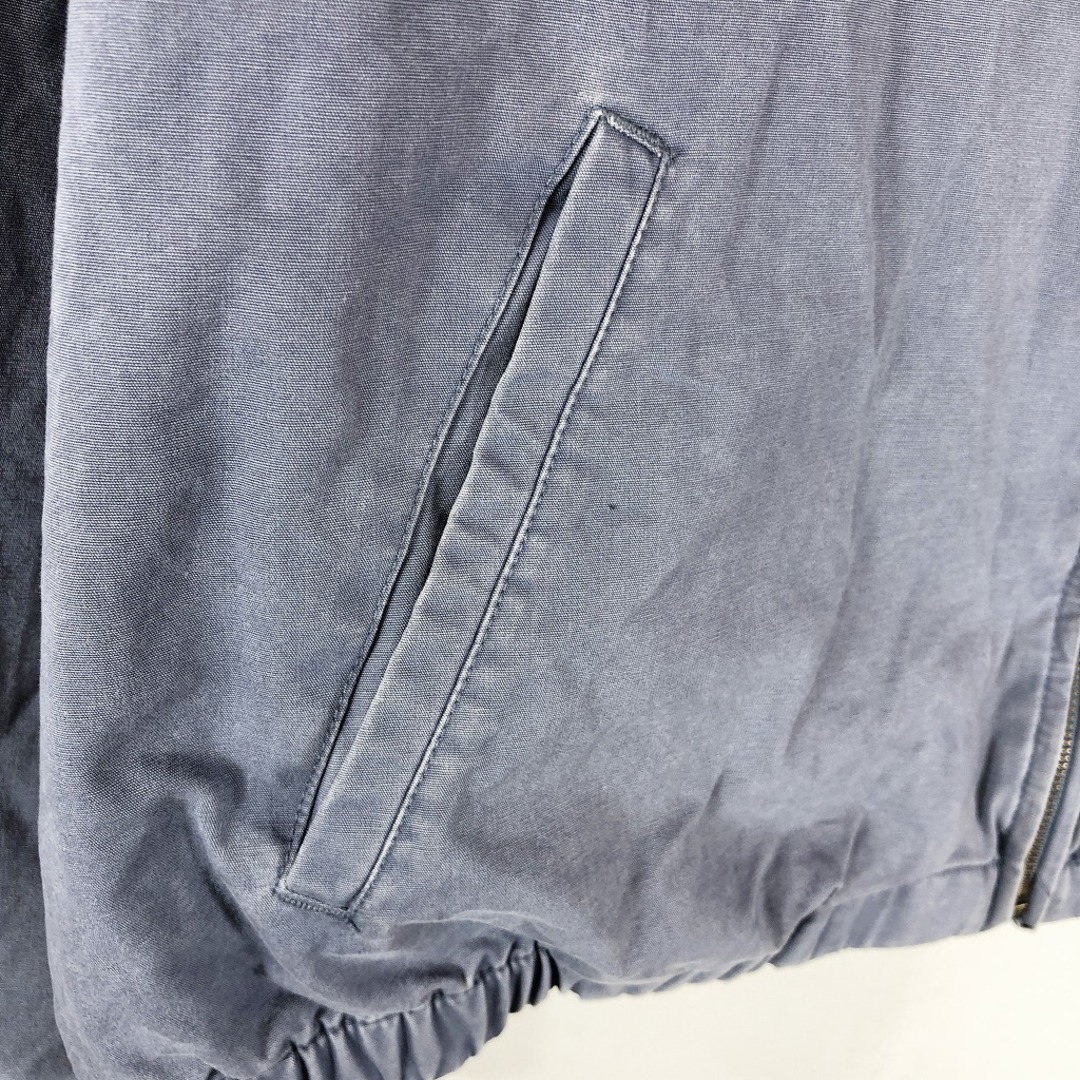 Polo by Ralph Lauren ポロ ラルフローレン スウィングトップ ジャケット 大きいサイズ 刺繍 ブルー (メンズ 2XL) 中古  古着 O9760