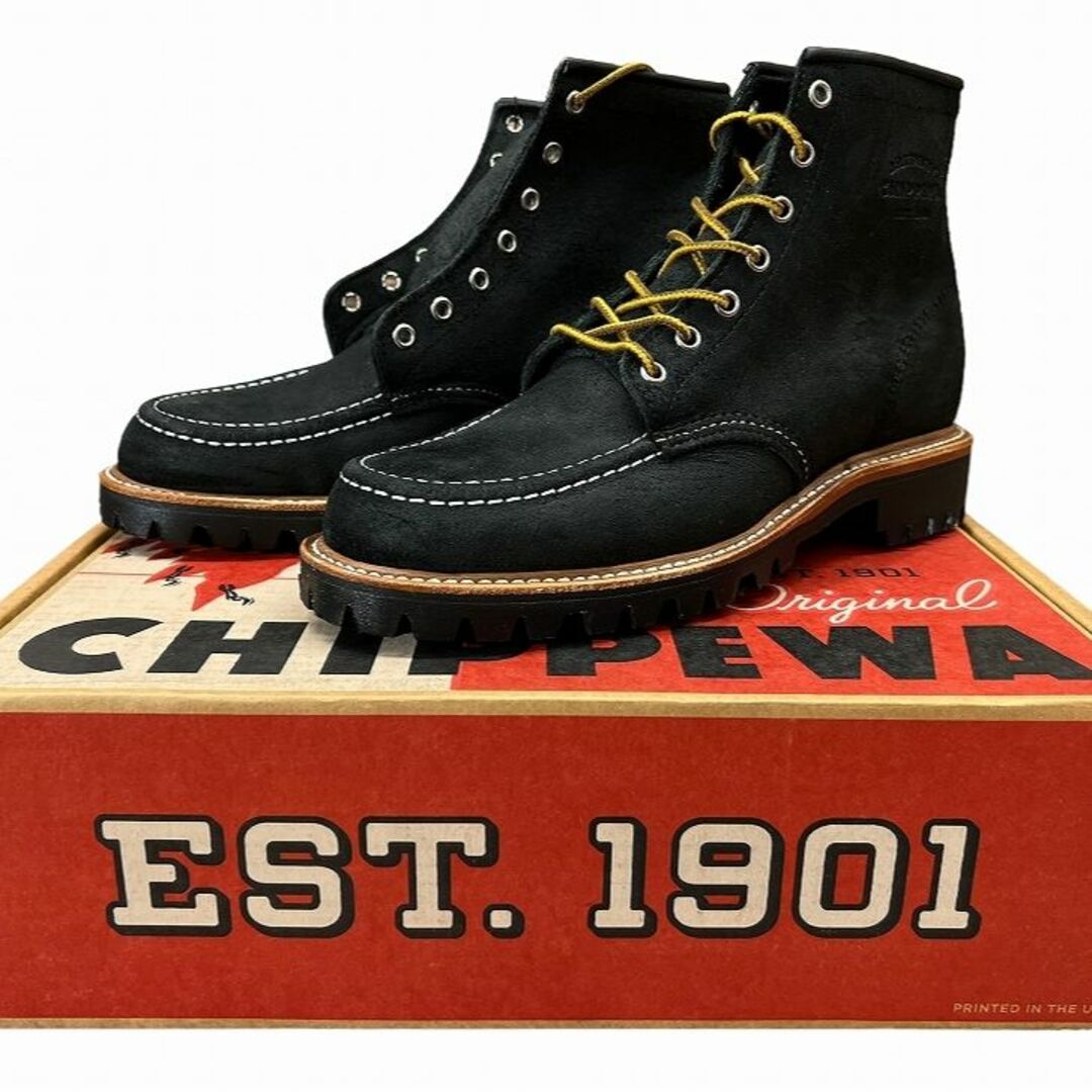 CHIPPEWA(チペワ)の新品 チペワ 1901M62 ホーウィン ラフアウト ラギッド ブーツ 9.5① メンズの靴/シューズ(ブーツ)の商品写真