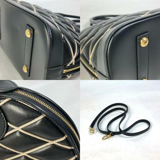 LOUIS VUITTON ルイヴィトン マルタージュ アルマPM ラムレザーキルティングハンドバッグ ショルダー ブラック M5000015センチ持ち手立ち上がり