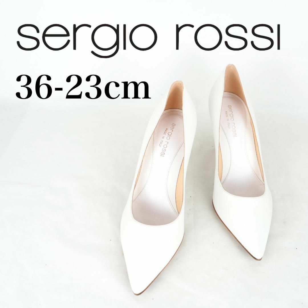 Sergio Rossi*セルジオロッシ*パンプス*23cm*白*M2583 | フリマアプリ ラクマ