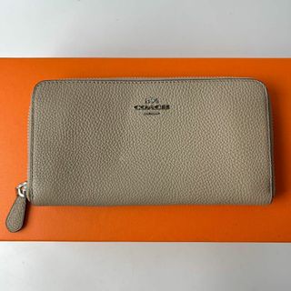 コーチ(COACH)のコーチ coach 長財布 レザー ベージュ(財布)