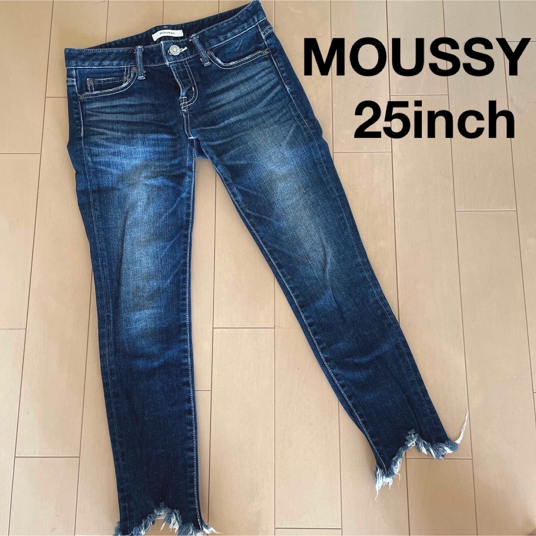 moussy(マウジー)のMOUSSY マウジー　25インチ　スキニー　デニム　レディース レディースのパンツ(スキニーパンツ)の商品写真