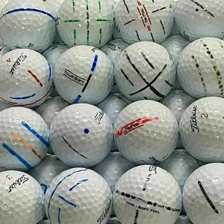 タイトリスト(Titleist)の225 ロストボール タイトリスト色々 ホワイト 50球 マーカー入(その他)