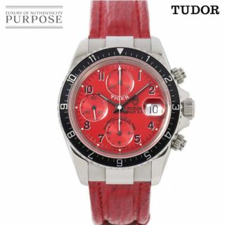 チュードル(Tudor)のチューダー チュードル TUDOR クロノタイム タイガー プリンスデイト 79270P メンズ 腕時計 レッド 文字盤 自動巻き Chrono time VLP 90206305(腕時計(アナログ))