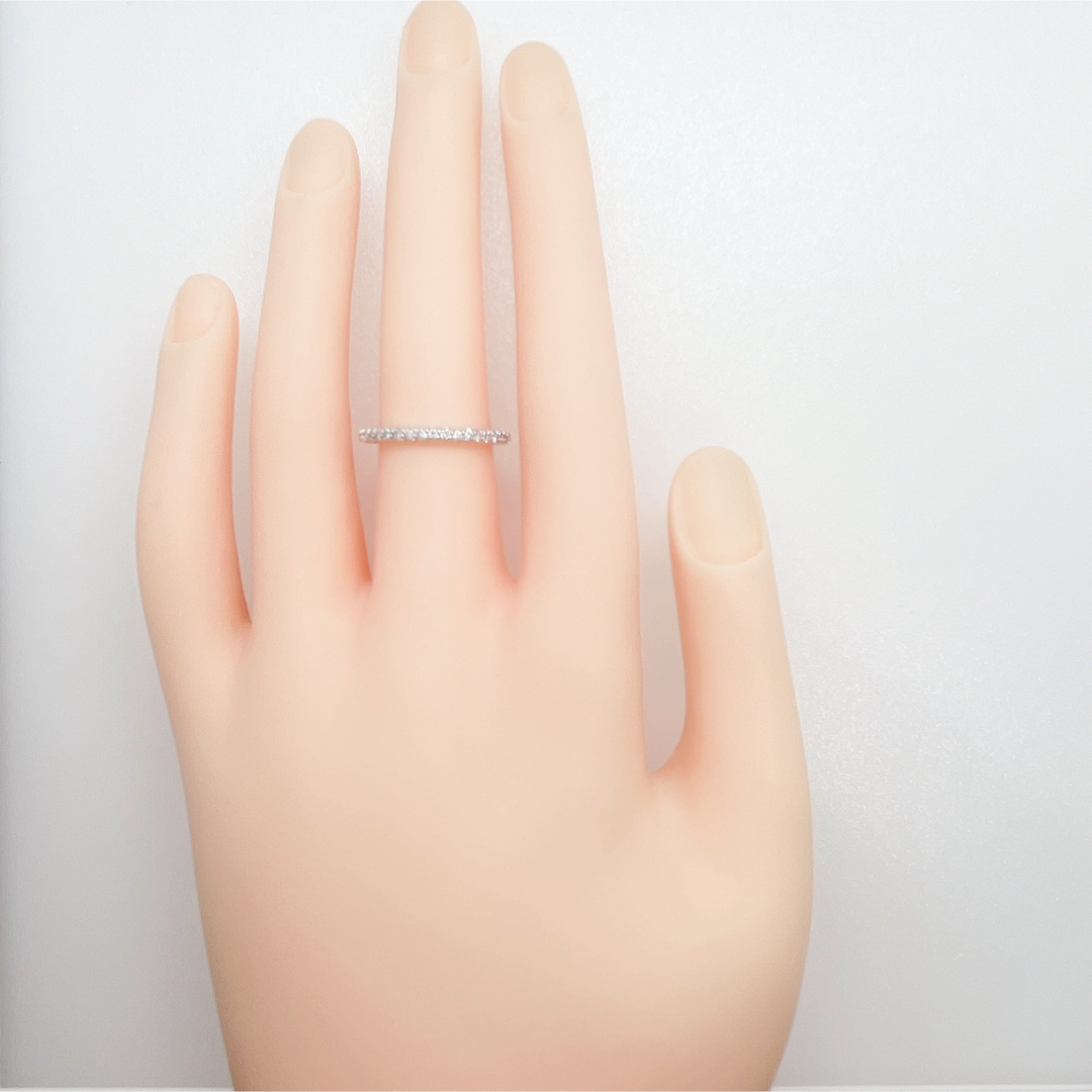 ダイヤモンド エタニティ フルエタニティ K18WG リング 指輪 ジュエリー レディースのアクセサリー(リング(指輪))の商品写真