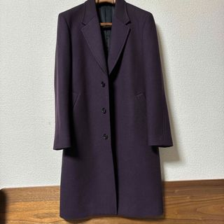 【極美品】 PaulSmith チェスターコート 現行 ドット M ダークグレー