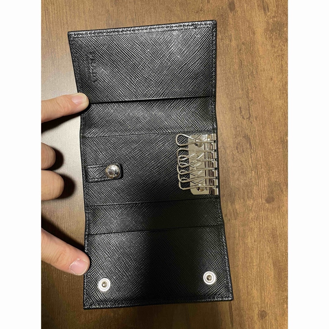 PRADA - PRADA プラダ キーケース、カードケース 6連 黒の通販 by