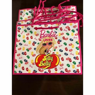 バービー(Barbie)のバービー JellyBelly 紙袋 ショッパー ショップ袋　3枚セット(ショップ袋)