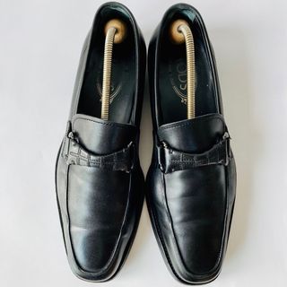 トッズ(TOD'S)のTOD'S トッズ 黒 ローファー 26cm 除菌・消臭済み(ドレス/ビジネス)