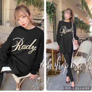 レディー(Rady)のRady ビッグロゴロングTシャツ　M(カットソー(長袖/七分))