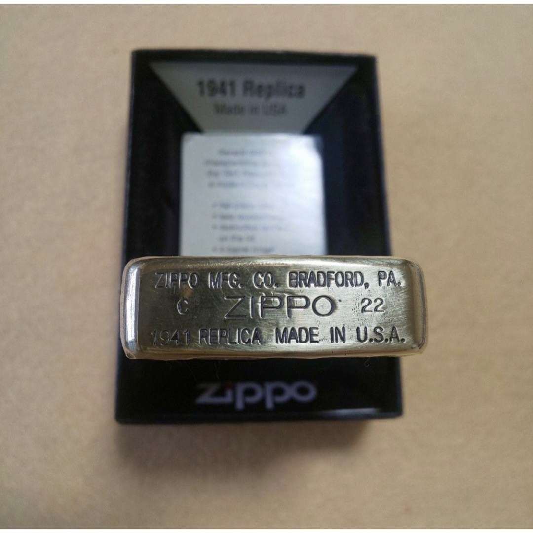 ZIPPO(ジッポー)のzippo　ジッポ　ゴールド　ハンマートーン　未使用　1941 メンズのファッション小物(タバコグッズ)の商品写真