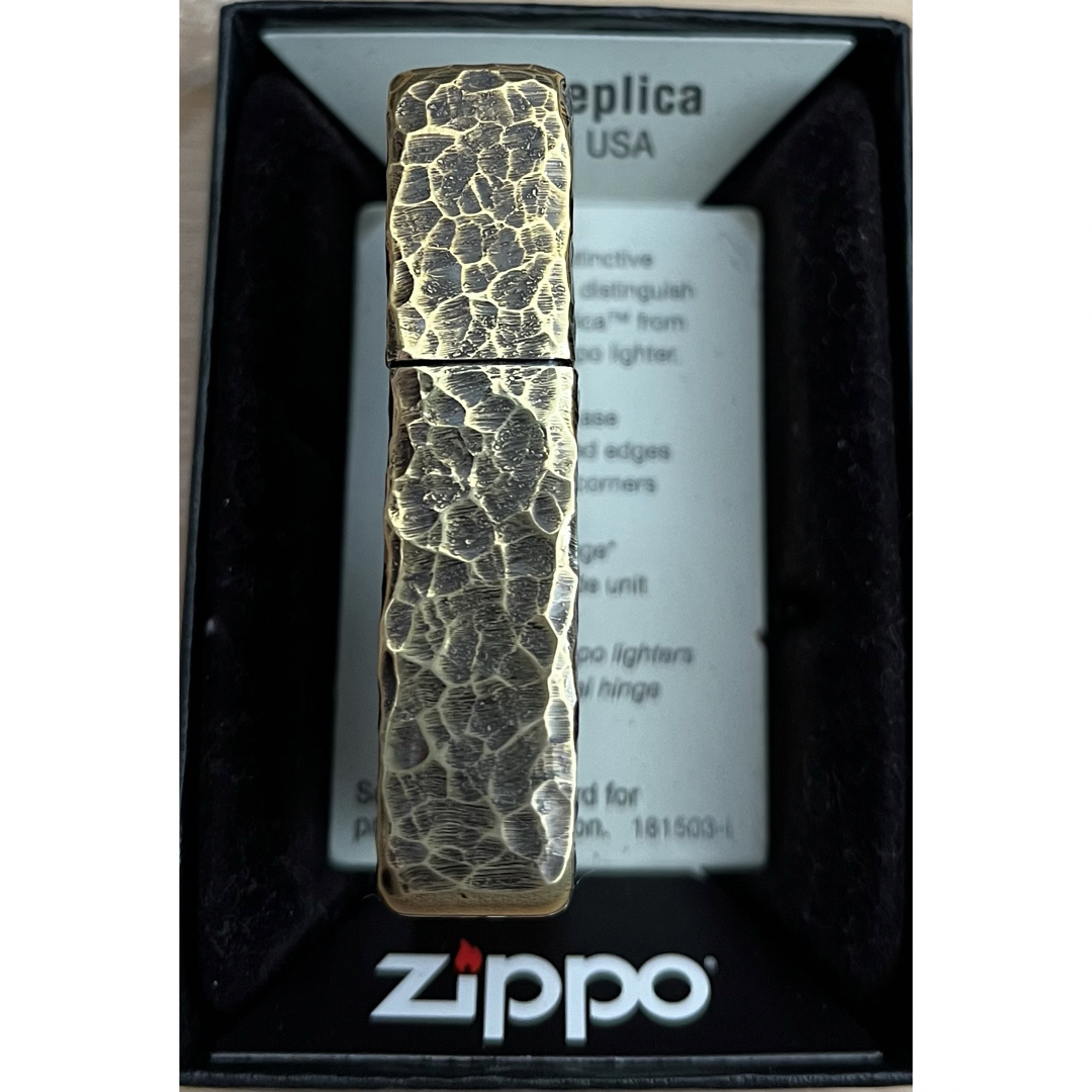 ZIPPO(ジッポー)のzippo　ジッポ　ゴールド　ハンマートーン　未使用　1941 メンズのファッション小物(タバコグッズ)の商品写真