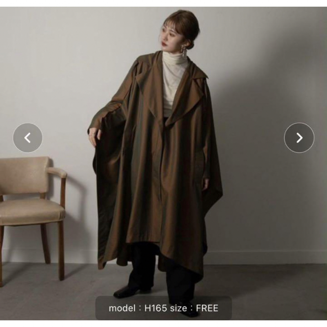 amiurのコートポンチョ レディースのジャケット/アウター(ロングコート)の商品写真
