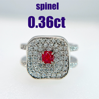 ピンクスピネル  ダイヤモンド  PT900  リング 指輪(リング(指輪))