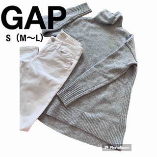 ギャップ(GAP)のGAPギャップ　トップス　ニット　セーター　ボトルネック　タートル　ライトグレー(ニット/セーター)