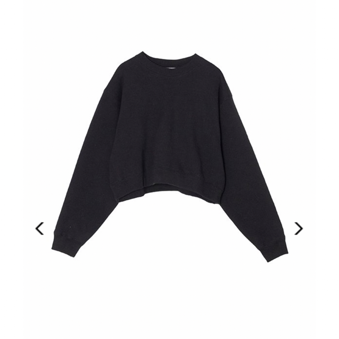 ⭐️新品未使用　HYKE CROPPED SWEAT SHIRT ブラック