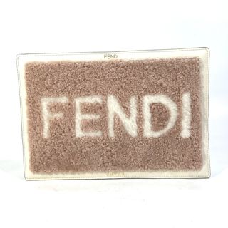 フェンディ(FENDI)のフェンディ FENDI ロゴ PCカバー パソコンカバー IPADカバー 7AR921 CHAOS カオス コラボ パソコンステッカー シール  雑貨 レザー ピンク 美品(その他)