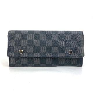 ルイヴィトン(LOUIS VUITTON)のルイヴィトン LOUIS VUITTON ポルトフォイユ・ロン モデュラブル N63084 ダミエグラフィット カードホルダー コインケース IDケース 長財布 ダミエグラフィットキャンバス ブラック 美品(長財布)