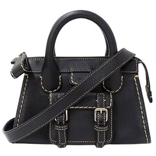 クロエ(Chloe)のクロエ Chloe バッグ レディース ブランド ハンドバッグ ショルダーバッグ 2way エディス レザー ブラック 黒 ミニバッグ コンパクト 斜め掛け クロスボディ おしゃれ 【中古】(ハンドバッグ)