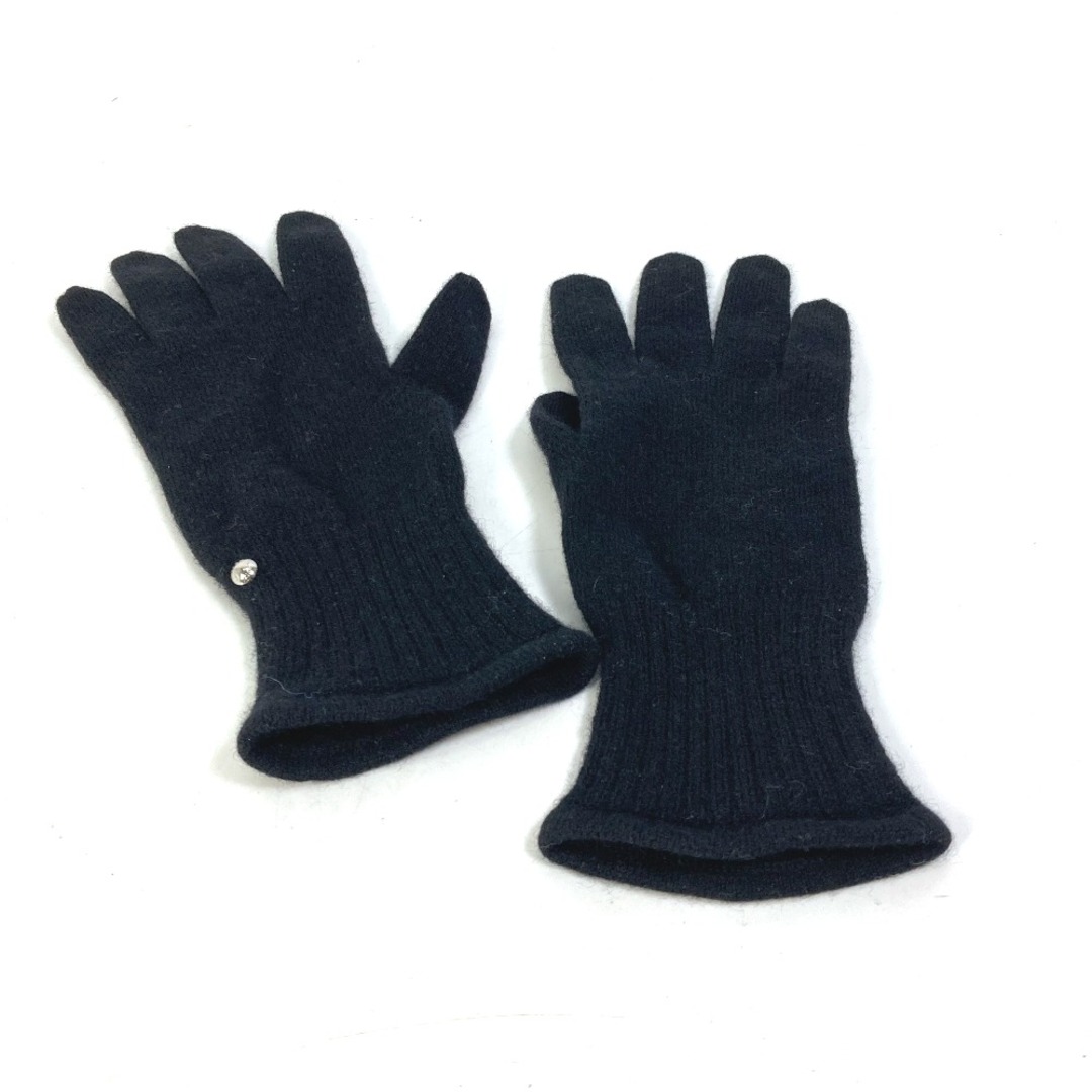 LOUIS VUITTON(ルイヴィトン)のルイヴィトン LOUIS VUITTON ゴン モノグラム カラーブロック M75536 手袋 グローブ ウール ブラック レディースのファッション小物(手袋)の商品写真