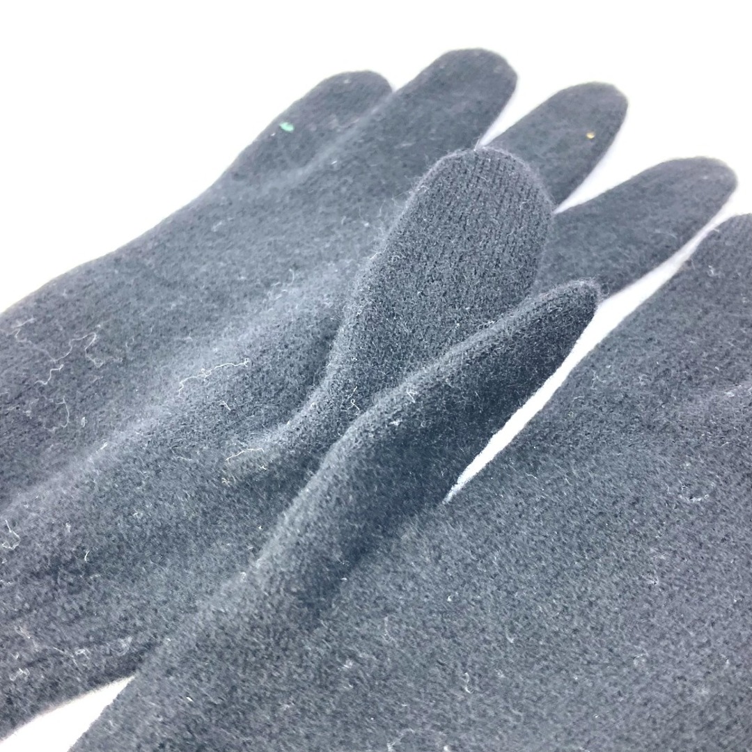 LOUIS VUITTON(ルイヴィトン)のルイヴィトン LOUIS VUITTON ゴン モノグラム カラーブロック M75536 手袋 グローブ ウール ブラック レディースのファッション小物(手袋)の商品写真