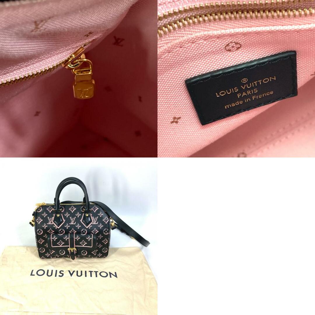 ルイヴィトン LOUIS VUITTON スピーディ バンドリエール 25 M20852 モノグラム フォールフォーユー  2WAY ショルダーバッグ 斜め掛け ハンドバッグ モノグラムキャンバス ノワール ブラック 美品