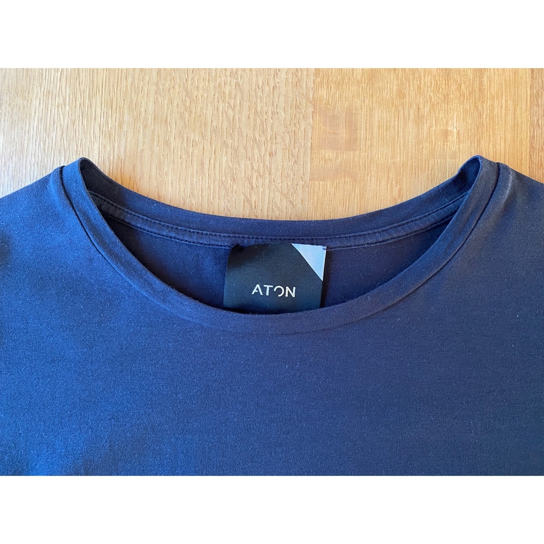 ATON(エイトン)のATON    ラウンドヘムTシャツ レディースのトップス(Tシャツ(長袖/七分))の商品写真
