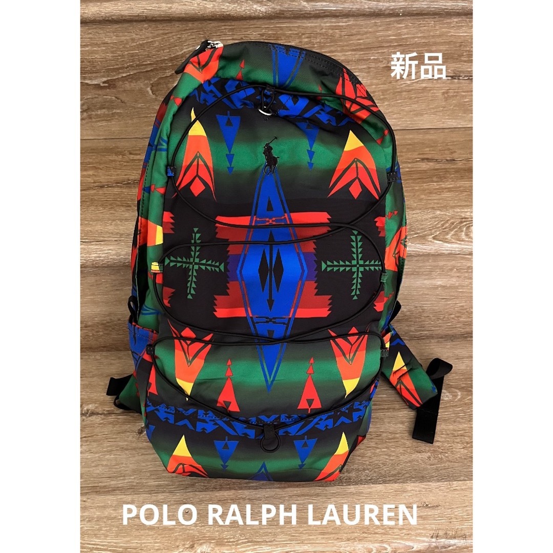POLO RALPH LAUREN(ポロラルフローレン)のPOLO ラルフローレン　リュック　バックパック　ネイティブ柄　米国購入　新品 メンズのバッグ(バッグパック/リュック)の商品写真