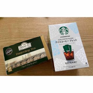 スターバックス(Starbucks)のSTARBUCKSアイスコーヒーブレンド4パック、ダージリンティー15バック(コーヒー)