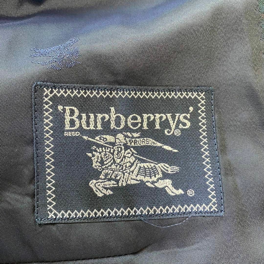 美品 Burberrys テーラードジャケット チェック 金ボタン C-TK83